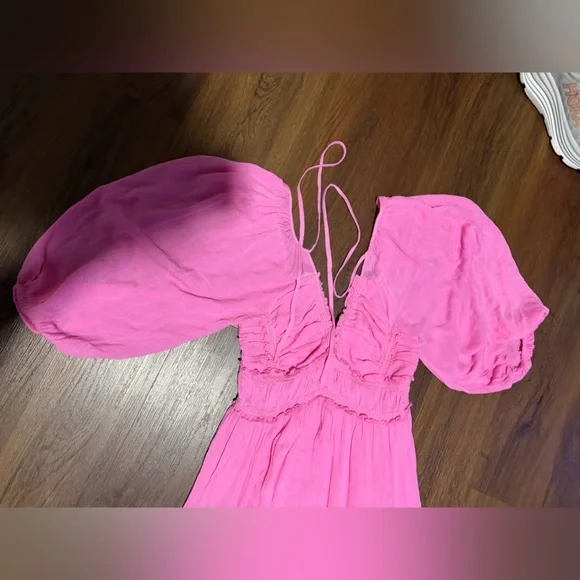 FREE PEOPLE
You're A Jewel Maxi pink rare spring boho casual resort revolve $148 - Picture 9 of 14